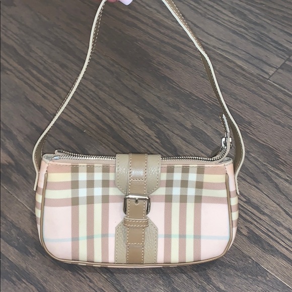 EUC Burberry pink novacheck handbag - Picture 1 of 7